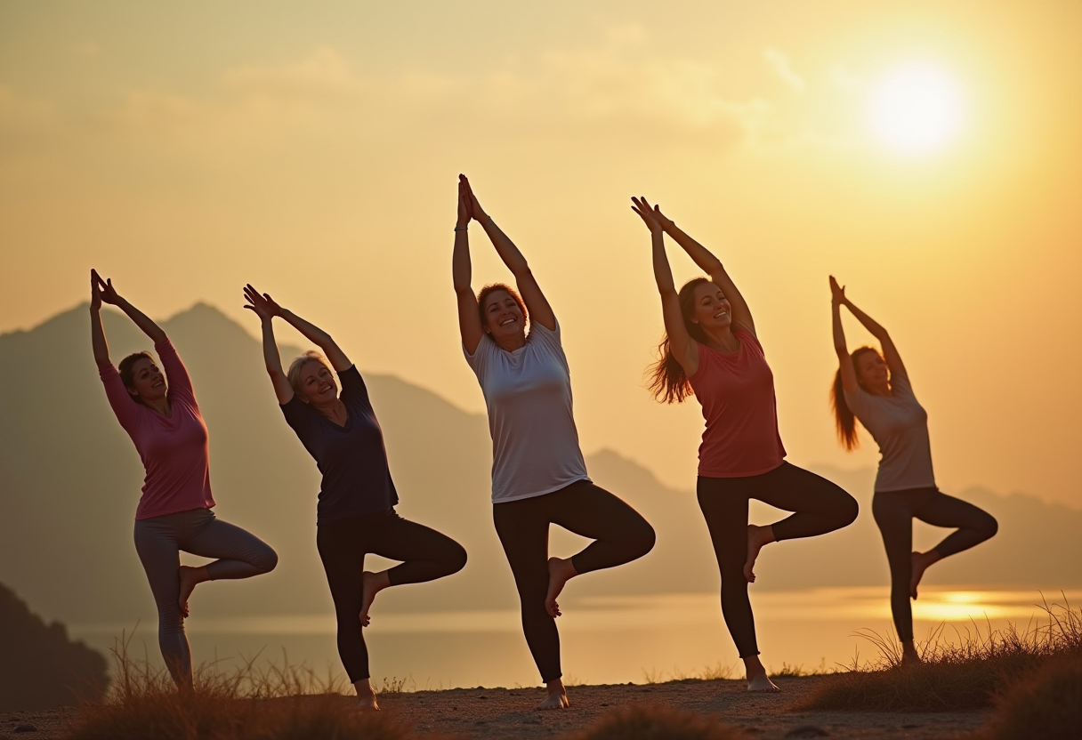 Йога практика для зміцнення м'язів